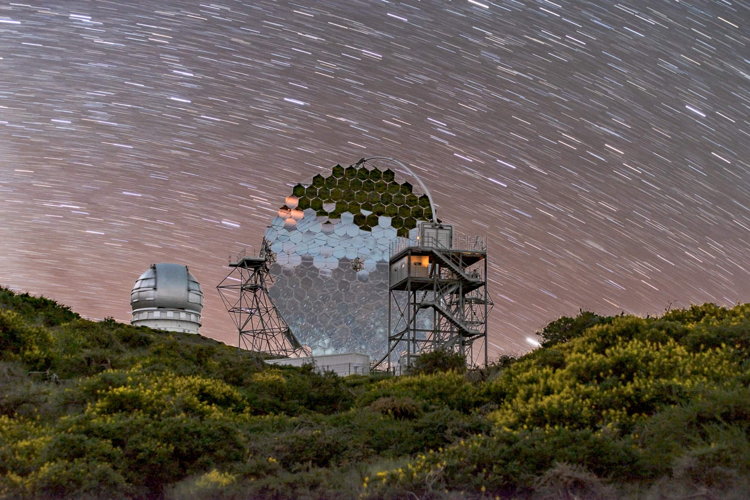 MAGIC telescope, Roque de los Muchachos Observatory, La Palma, Canary Islands