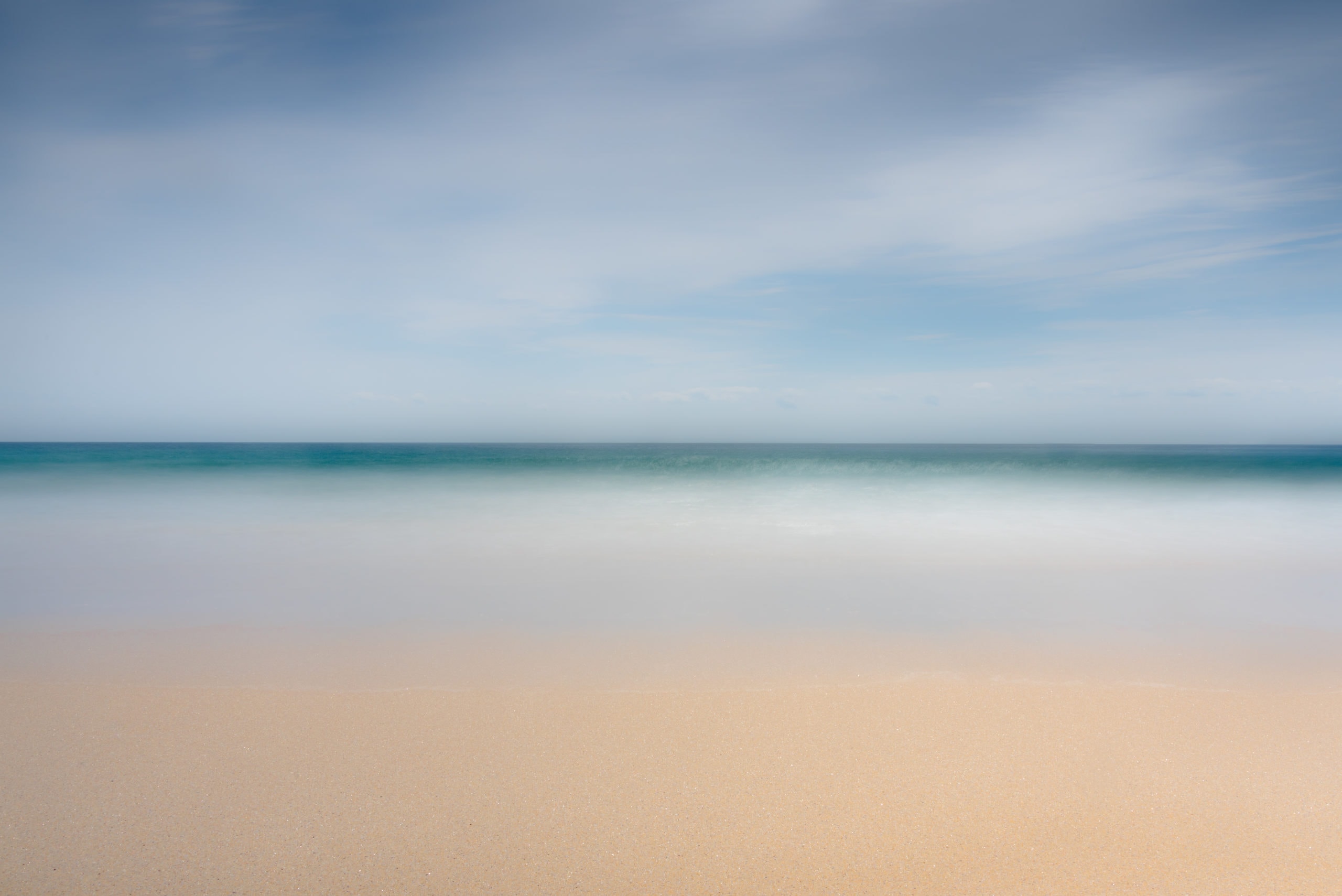 Sand sea and sky, Cornwall