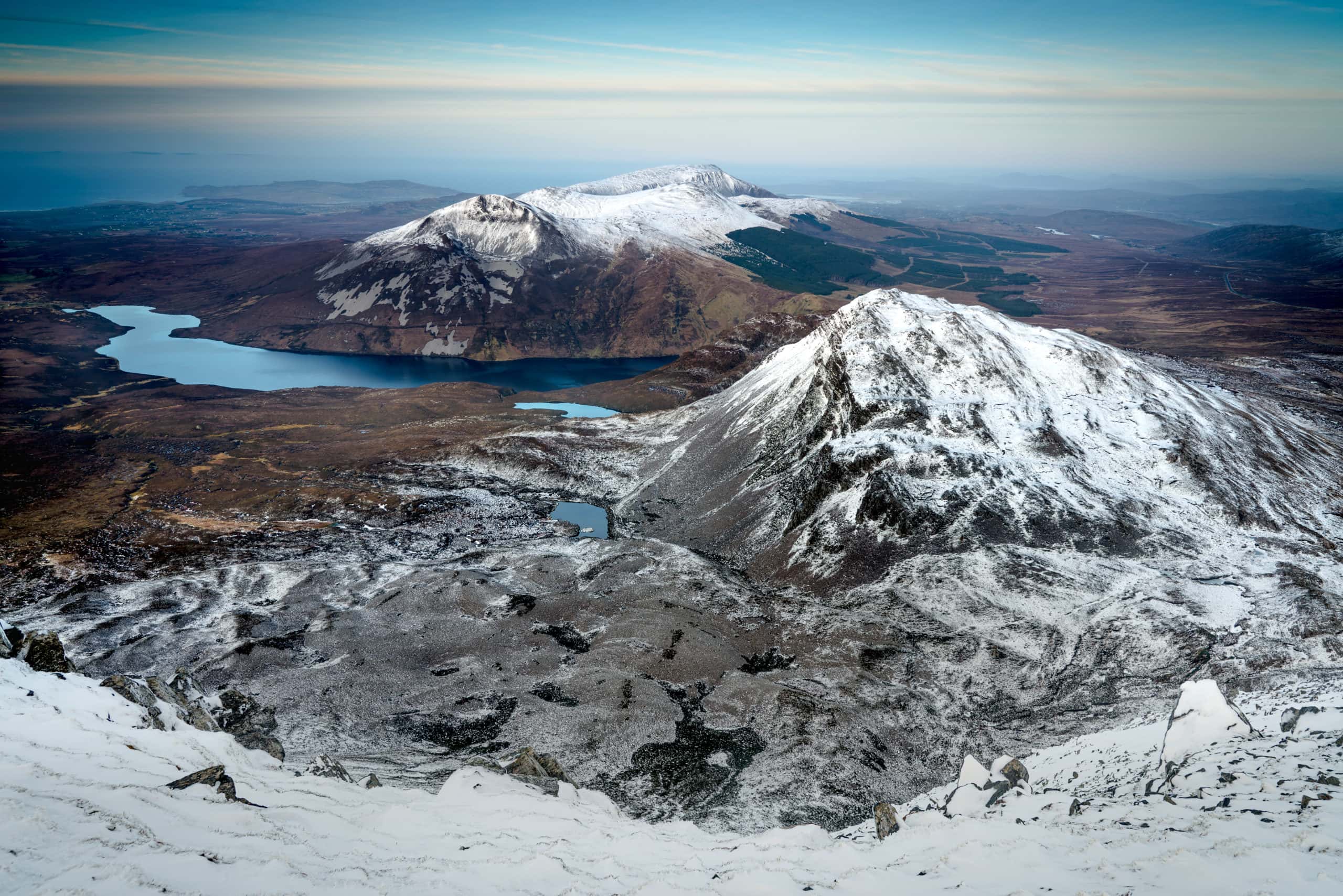 snowy View from Errigal, Donegal, ireland